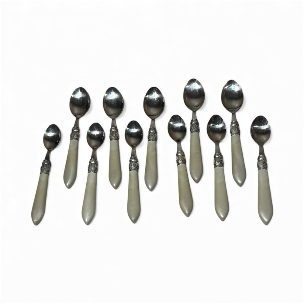 Pioneer Woman COWGIRL LACE GRAY Service 11 Pieces Stainless Flatware Silverware